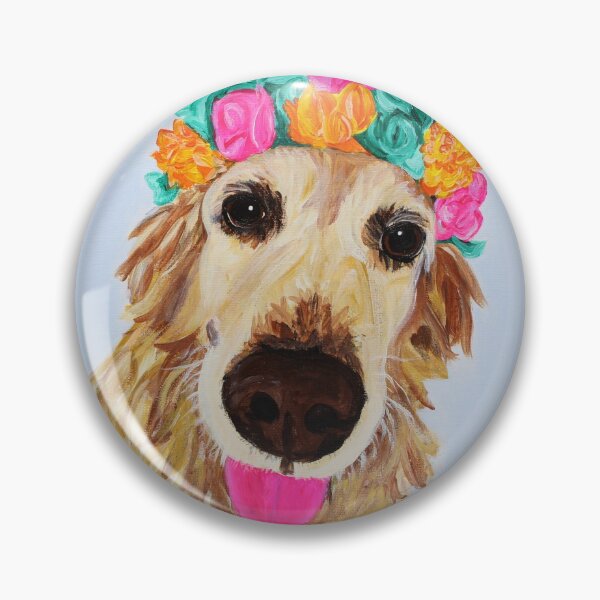 Item preview, Flower Girl Xena, the Golden Retriever designed and sold by Amanda A. Anthony.
