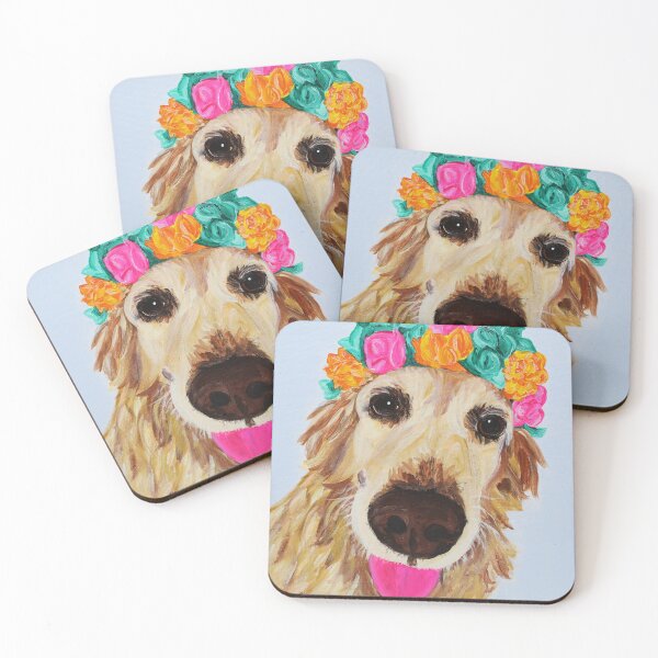 Item preview, Flower Girl Xena, the Golden Retriever designed and sold by Amanda A. Anthony.