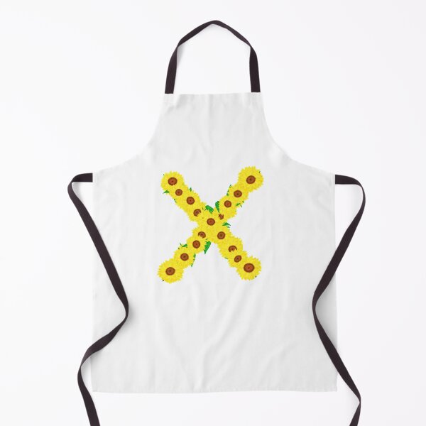 Item preview, Sunflowers Initial Letter X (White Background) designed and sold by ArtByLM.