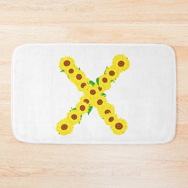 Item preview, Sunflowers Initial Letter X (White Background) designed and sold by ArtByLM.