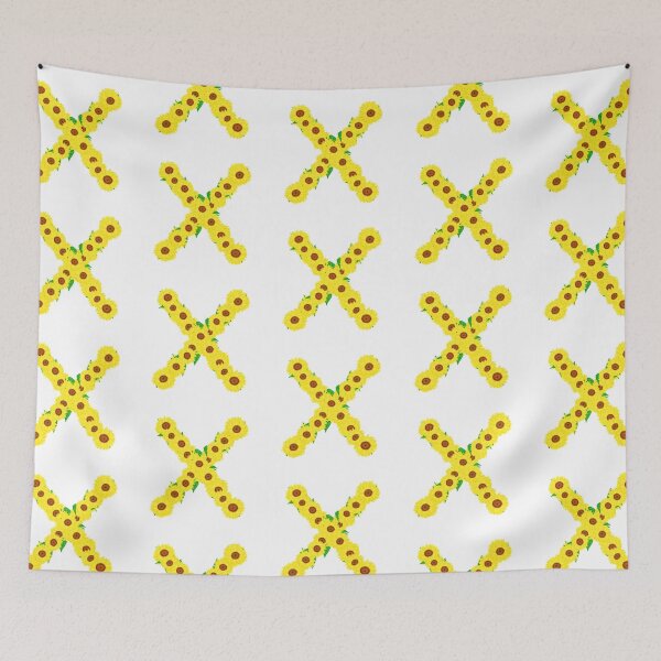 Item preview, Sunflowers Initial Letter X (White Background) designed and sold by ArtByLM.