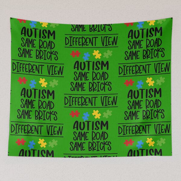 Item preview, Autism same road same bricks different view designed and sold by Inspireaglow.