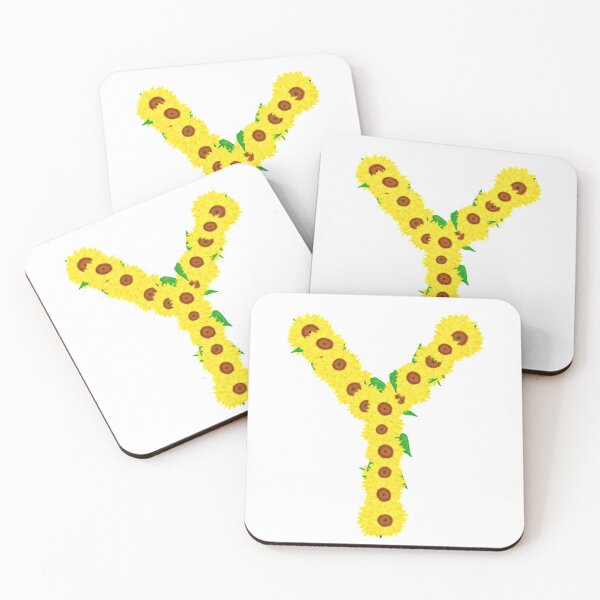 Item preview, Sunflowers Initial Letter Y (White Background) designed and sold by ArtByLM.