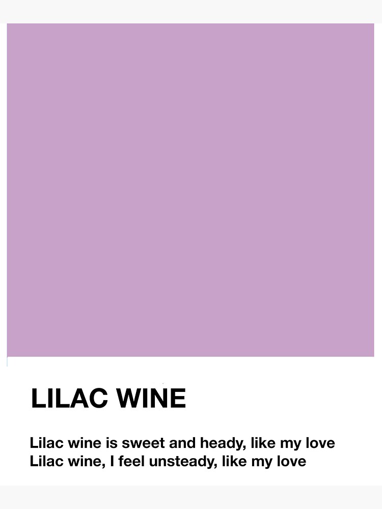 Jeff Buckley Lilac Wine Lyrics Pantone Tote Bag for Sale by aikaw