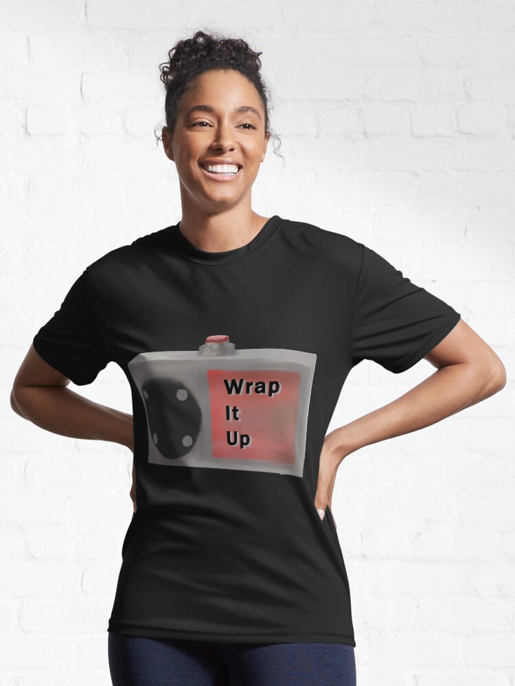 black wrap t shirt