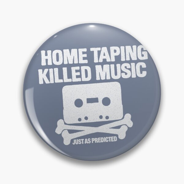 Item preview, home taping killed music (white) designed and sold by BrownWoodRobot.