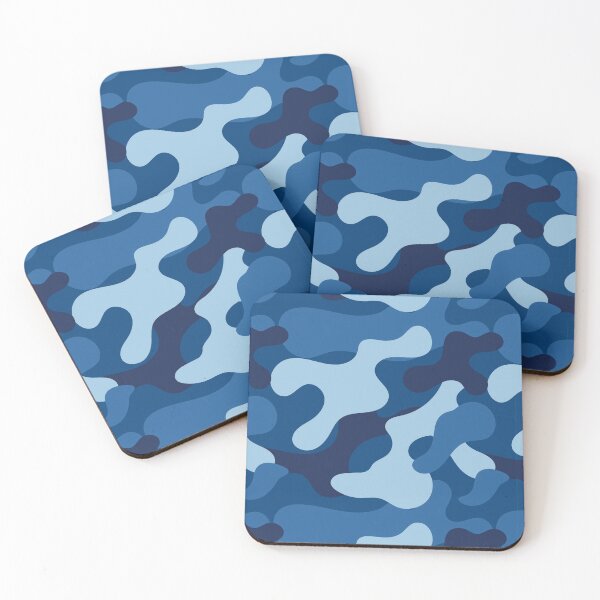 Item preview, Camouflage Pattern Navy Blue Military designed and sold by SuperFreshArt.