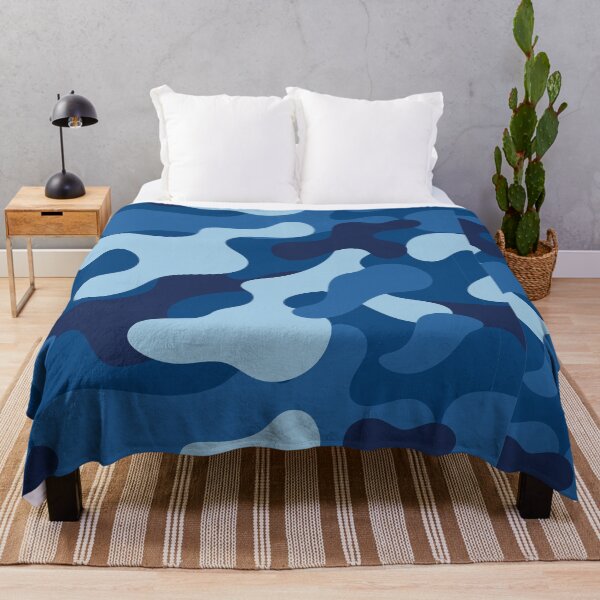 Item preview, Camouflage Pattern Navy Blue Military designed and sold by SuperFreshArt.
