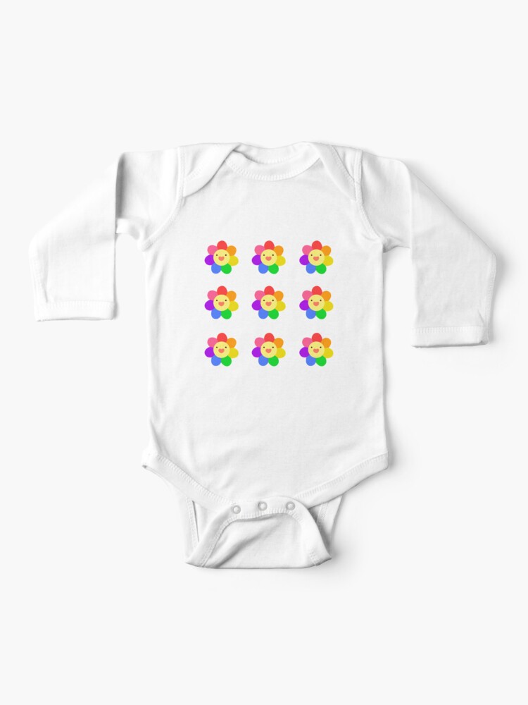 Bts 방탄소년단 J Hope Hobicore Rainbow Flowers 9 Baby One Piece By Hobicore Store Redbubble