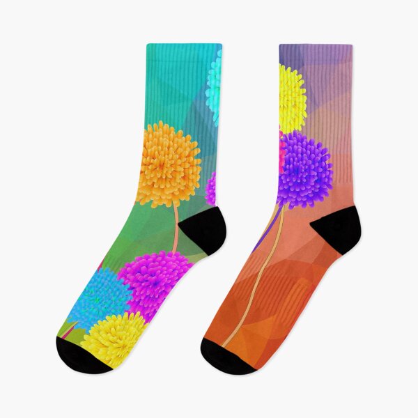 Item preview, Abstract colorful dandelion flowers on colorful background.  designed and sold by mashmosh.