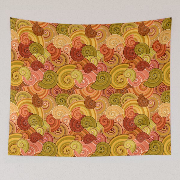 Item preview, Orange Red Yellow Green Shells designed and sold by LADYGOODMOOD.
