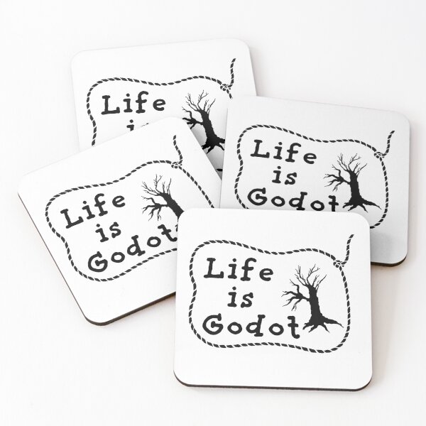 Item preview, Life is Godot designed and sold by Merry Blacksmith.