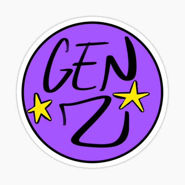 "GEN Z Sticker" Sticker by beccasullivan Redbubble