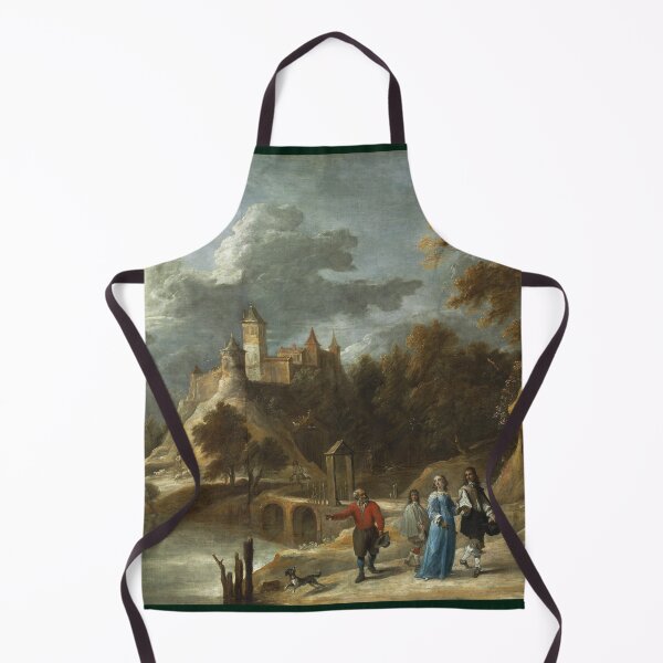 Item preview, David Teniers The Younger - Landscape With A Castle And Landowners Promenading 1650–1655 designed and sold by artcenter.