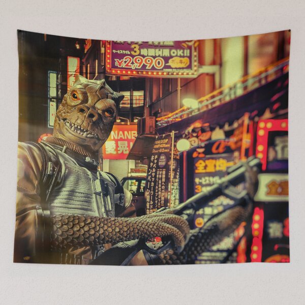 Item preview, Lizard Man in Tokyo designed and sold by kimopix.