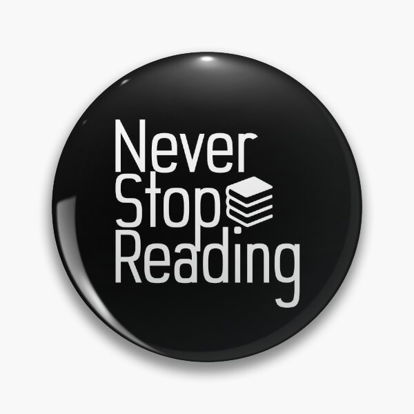 Item preview, Never Stop Reading designed and sold by Andantino.