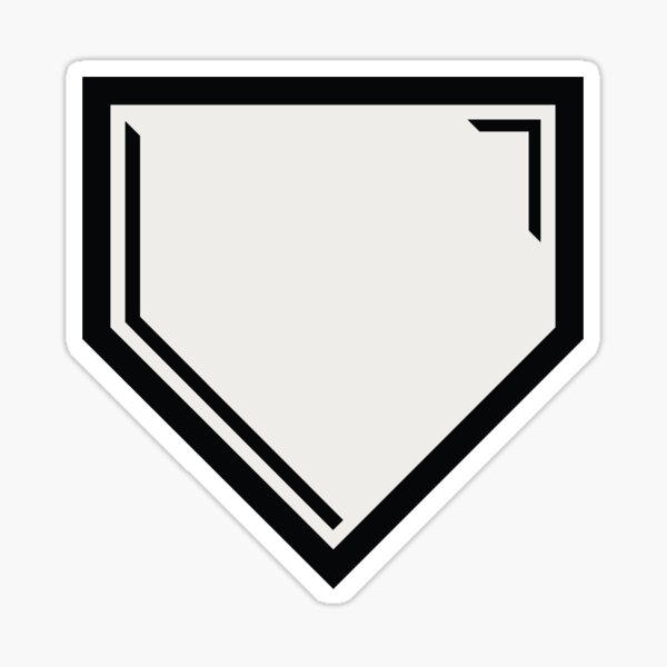 Simple Black and White Baseball Jersey Back Sticker for Sale by gary28