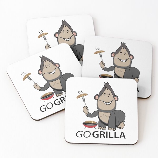 Item preview, Funny gorilla as a griller designed and sold by spontania.