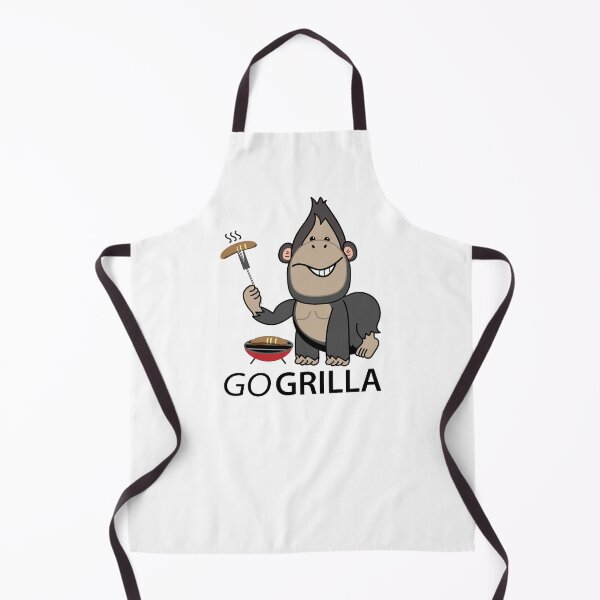 Item preview, Funny gorilla as a griller designed and sold by spontania.
