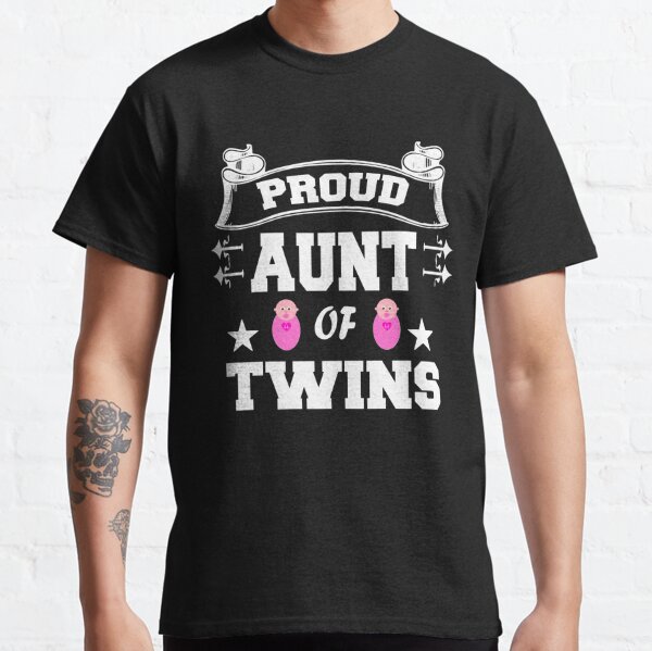 aunt of twins shirts