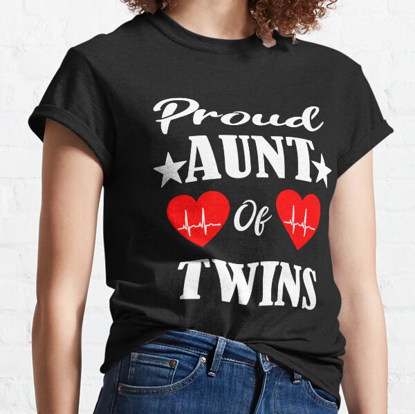 aunt of twins shirts