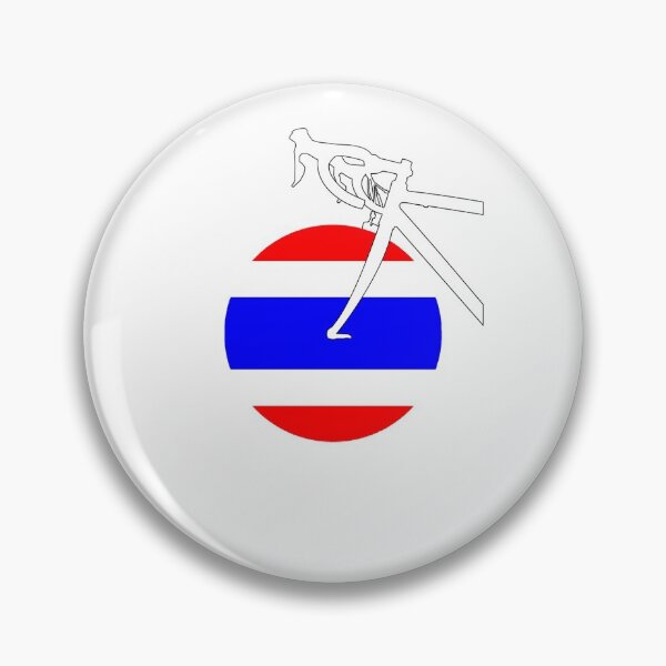 Item preview, Road Bicycle Thai Flag designed and sold by RabeDesigns.