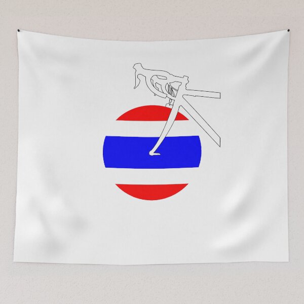 Item preview, Road Bicycle Thai Flag designed and sold by RabeDesigns.