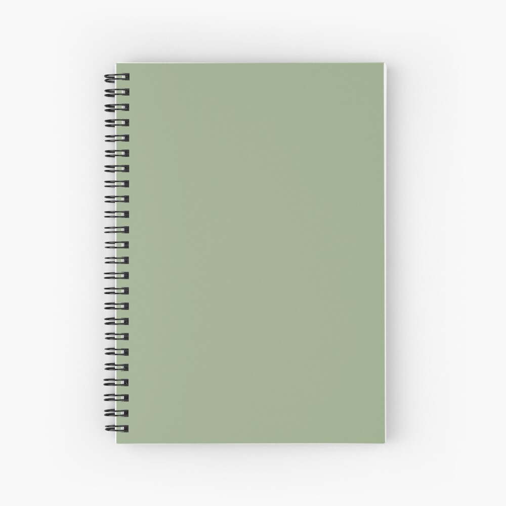 "Sage Green" Spiral Notebook for Sale by SuperAceDesigns Redbubble