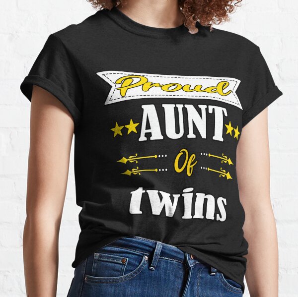 aunt of twins shirts