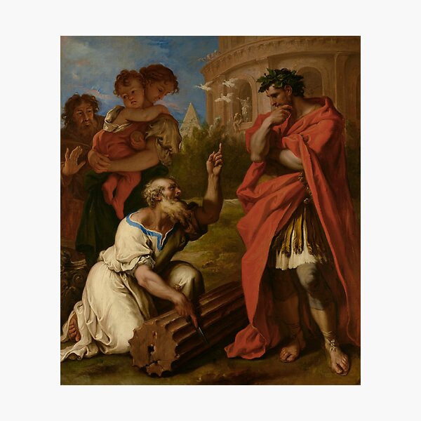 Item preview, Tarquin the Elder Consulting Attus Navius - Sebastiano Ricci designed and sold by themasters.