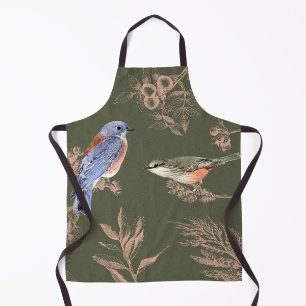 Item preview, Bluebird meets Flycatcher Bird Collage Oriental Inspired designed and sold by borednomad.