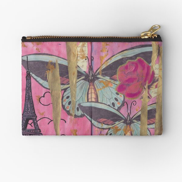 Paris, come travel with me. Zipper Pouch