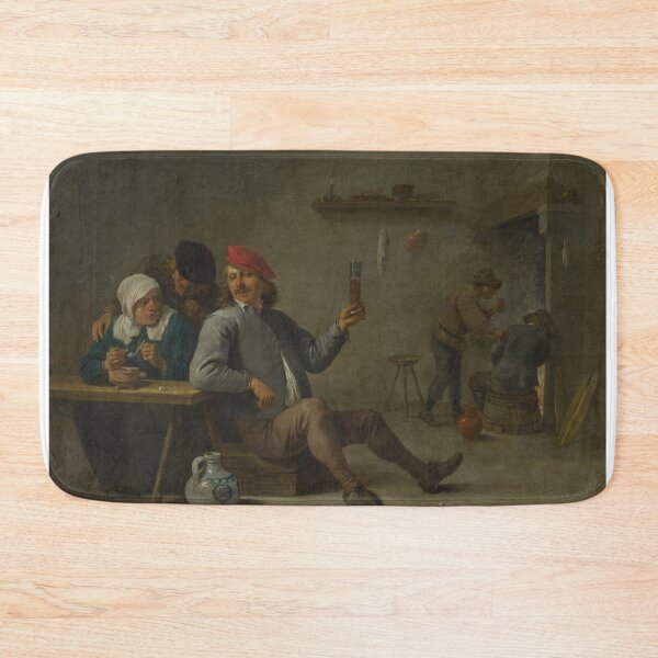 Item preview, David Teniers The Younger - A Man Holding A Glass And An Old Woman Lighting A Pipe designed and sold by artcenter.