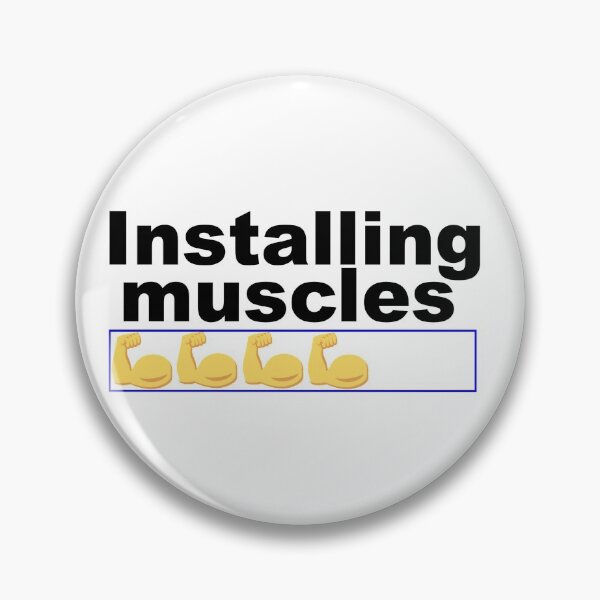 Item preview, Installing muscles emoji designed and sold by ScrappyDesigns.