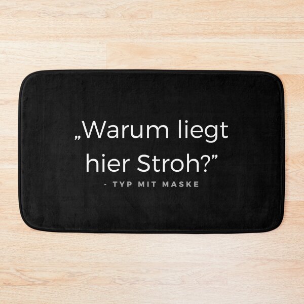 Item preview, Why is here straw? - guy with mask quote designed and sold by ubaDesigns.
