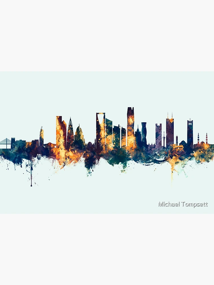 Fujairah Skyline #10 Art Print by Michael Tompsett - Michael