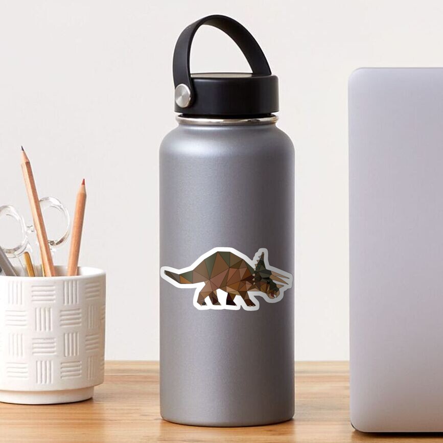 Triceratops Dinosaur Stickers and T-Shirts Sticker