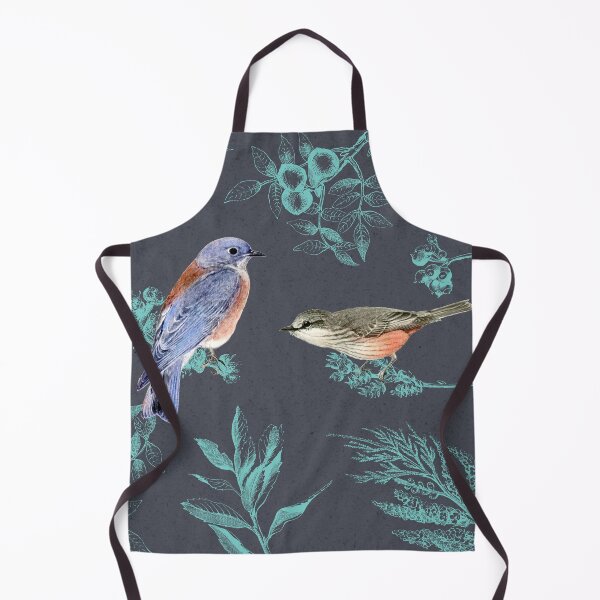 Item preview, Bluebird meets Flycatcher Bird Collage Print designed and sold by borednomad.