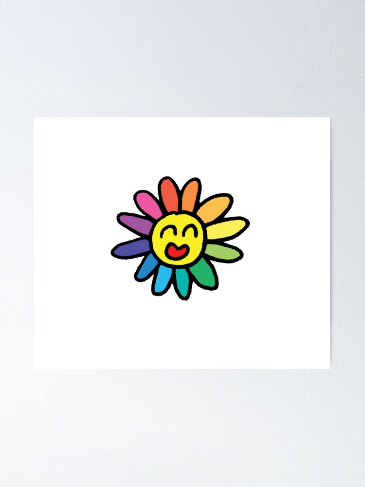Takashi Murakami Flowers Happy Smile Flower posters T-Shirt