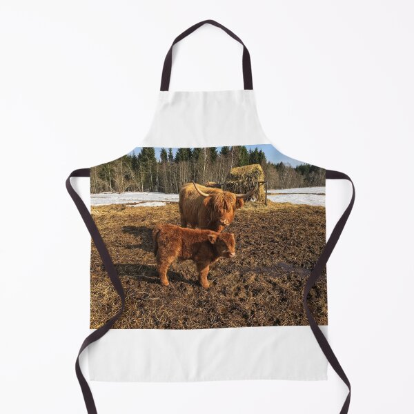 Item preview, Scottish Highland Cattle Cow and Calf 1738 designed and sold by SaarelaHighland.