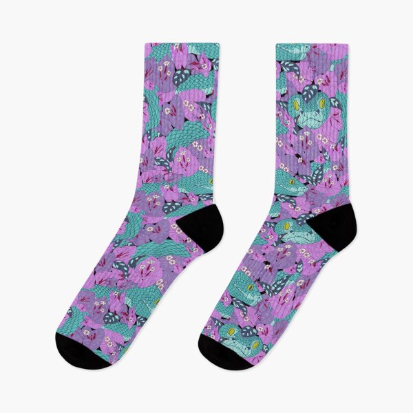 Item preview, Tropical flowers and snakes designed and sold by minyanna.