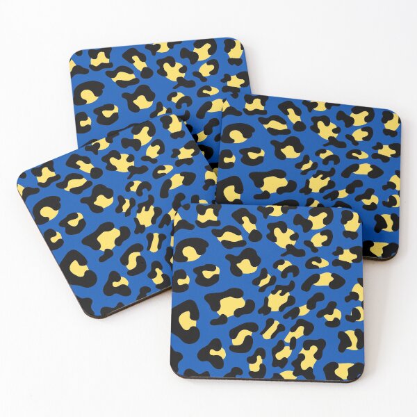 Item preview, Blue and Yellow Leopard Print designed and sold by mhicks23.