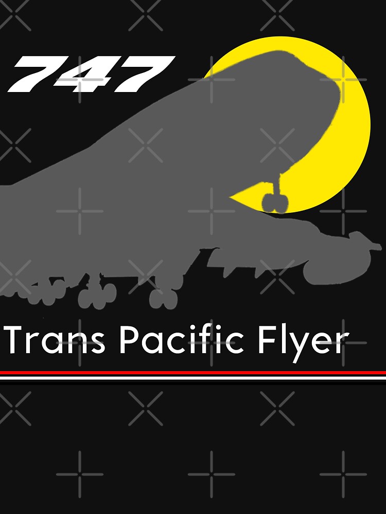 747 Trans Pacific Flyer (Red, White, Black) by AvGeekCentral