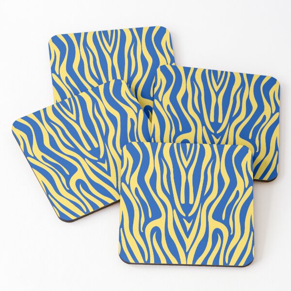 Item preview, Blue and Yellow Zebra Print designed and sold by mhicks23.