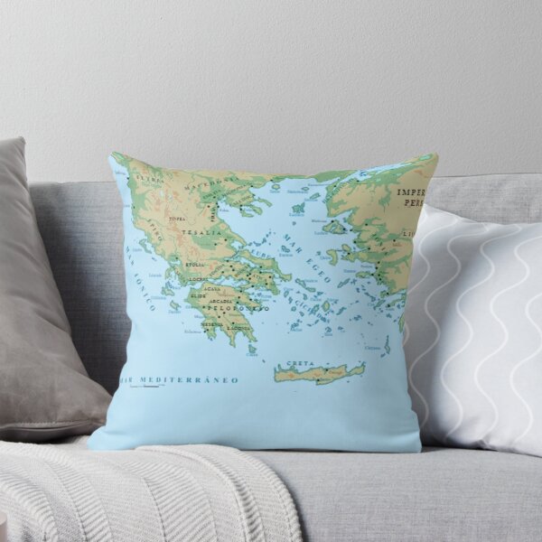 Item preview, Greece Map designed and sold by AsKartongs.