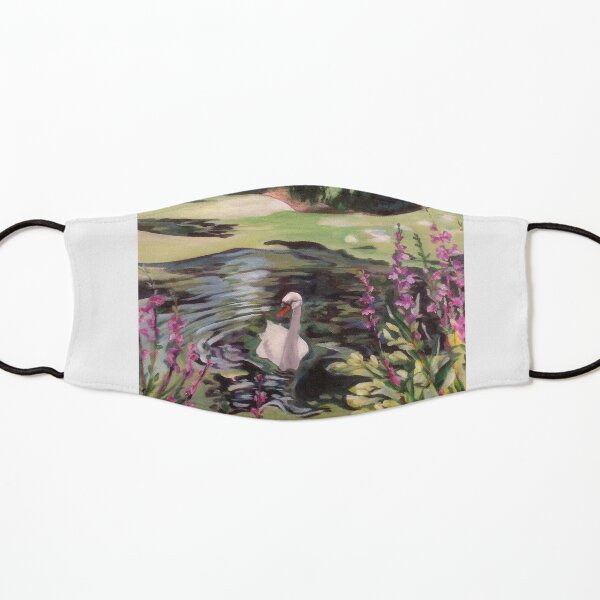 swan in Kew Gardens Kids Mask