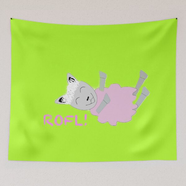 Item preview, Text quotes ROFL! Sheep word slang fun teenage phrase Roll on floor laughing designed and sold by Julieford.