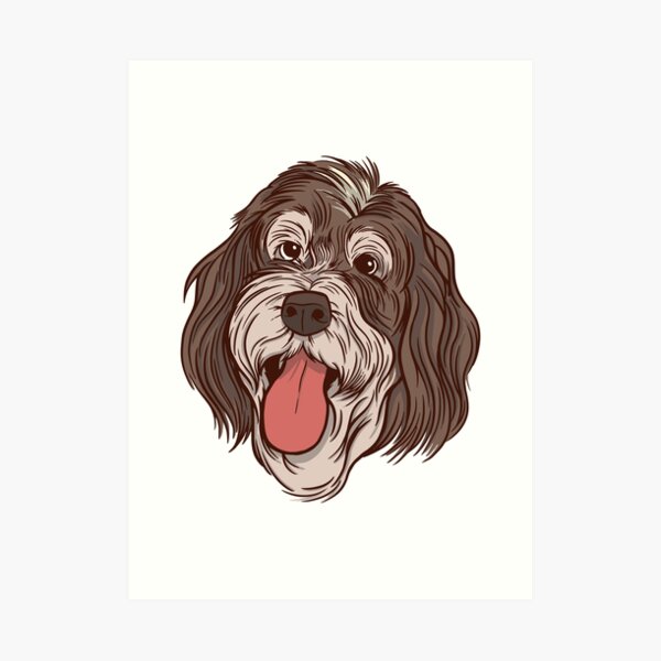 Bernedoodle Art Prints | Redbubble