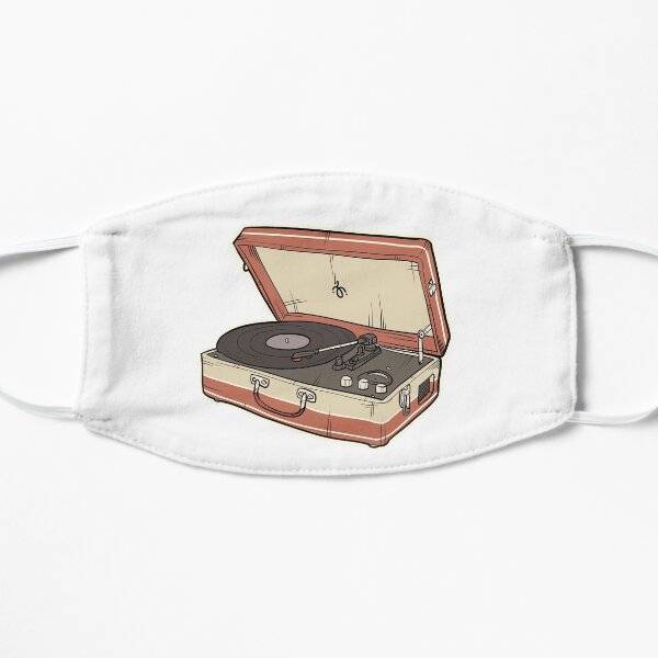 Vintage Record Player Flat Mask