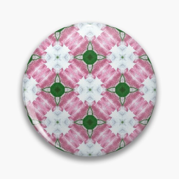 Item preview, PInk, green and white all over design flower pattern designed and sold by bhavyaarts.